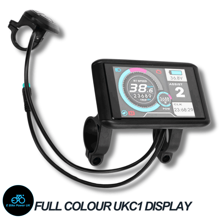 UKC1 E Bike Full Colour LCD Display 36V 48V 52V 60V 72V Mode Sinewave Squarewave
