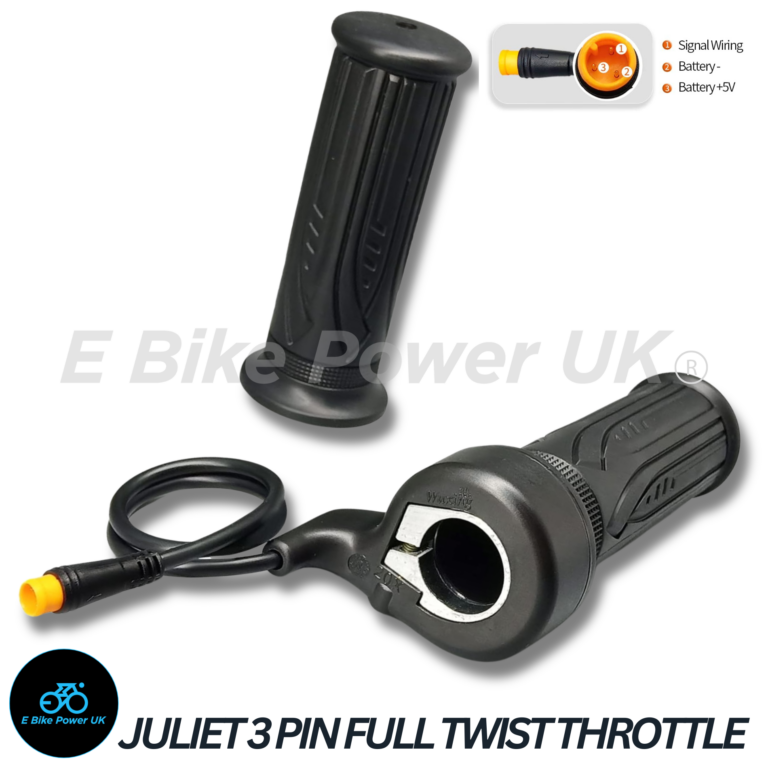 Full Twist Throttle Electric Ebike Right Hand 3 Pin E Bike Grip Twist Throttle