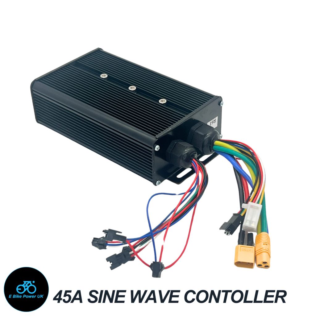 Sine Wave E Bike Controller ESC In Black 1000W 2000W 3000W 45 Amp Suits 48V 52V 60V 72V Batteries