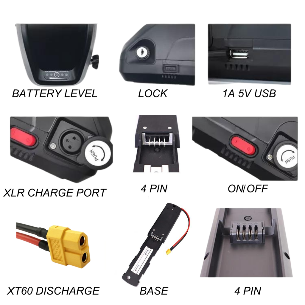 Lg E-bike Hailong Down Tube Battery 36v 48v 52v 20ah 5000mah Lg21700 