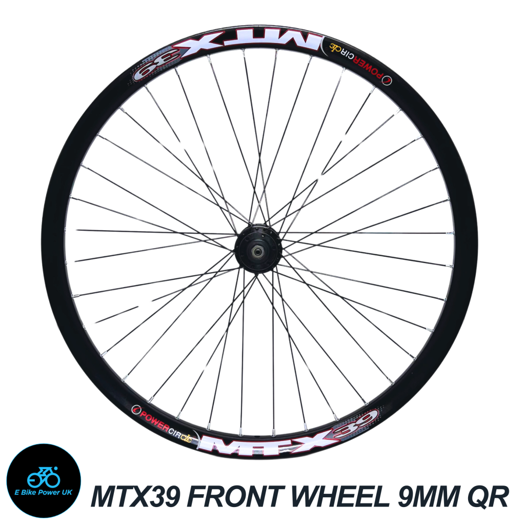 MTX 39 Front Wheel E Bike 20″ 24″ 26″ 27.5″ 29″ Thru Axle QR 110mm 100mm Dropout