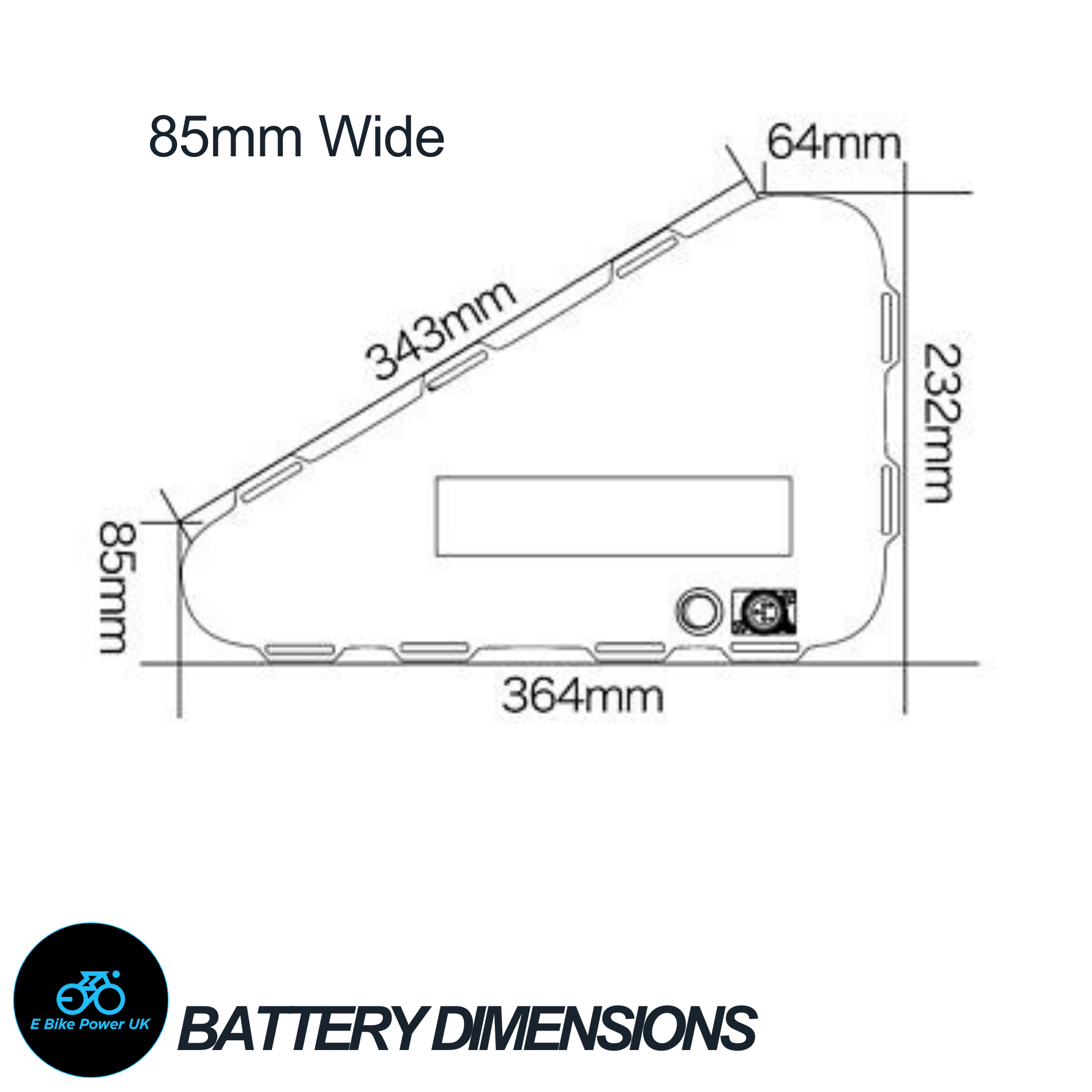 72v 20ah Lithium E bike battery 60A BMS Samsung 21700 50S Triangle ...