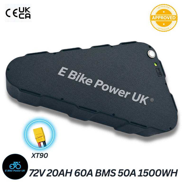 72V 20ah Lithium E bike battery 60A BMS 21700 50S Triangle Ebike Battery High Quality 1500WH