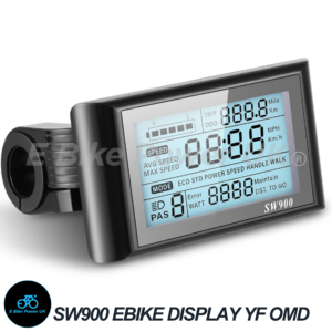 SW900 LCD Display Control Panel 24V 36V 48V 52V 60V 72V EBike Electric Bicycle Screen 5 Pin