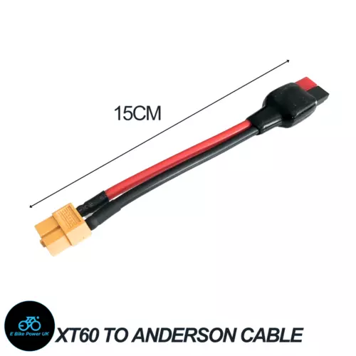 Anderson to XT60 Connector Cable EBike Battery Extension Battery Adaptor 12AWG