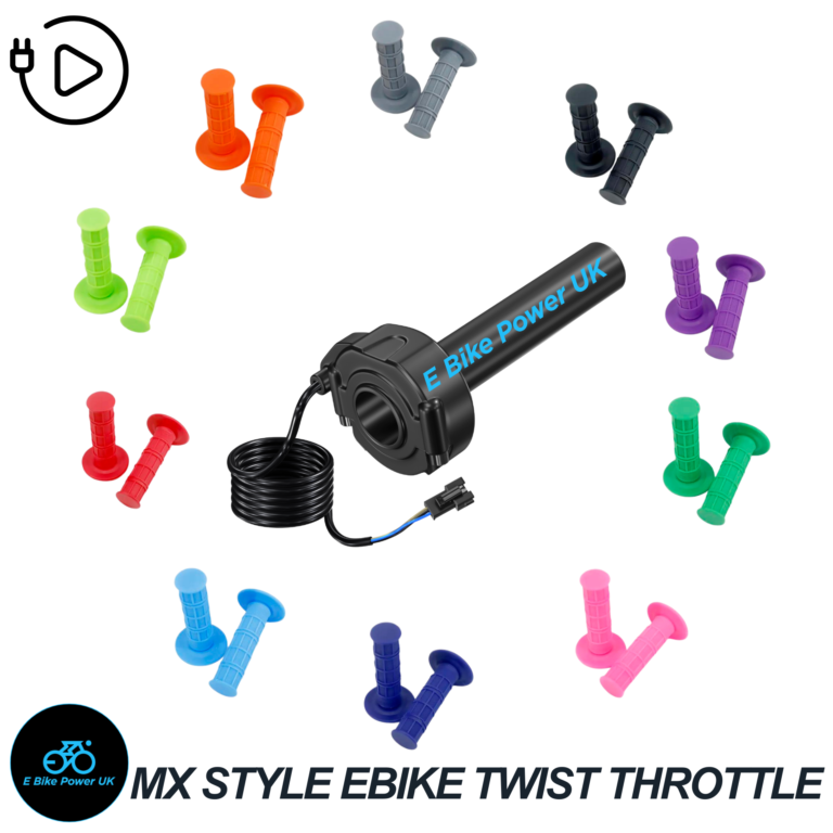 Sur Ron EBike Twist Throttle Grips Waffle Grip All Colours 3 Pin SM JST Plug Suits DIY EBike’s