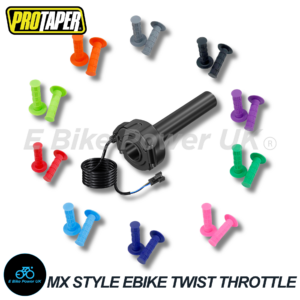 SurRon EBike Twist Throttle Grips Waffle Grip All Colours 3 Pin SM JST Plug Suits DIY EBike's
