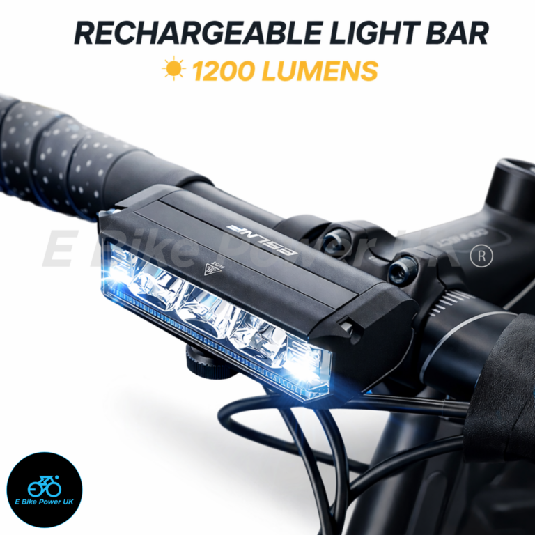 Light Bar Bike Headlight Front Light Ultra-Bright LED 1200 Lumens USB Bicycle