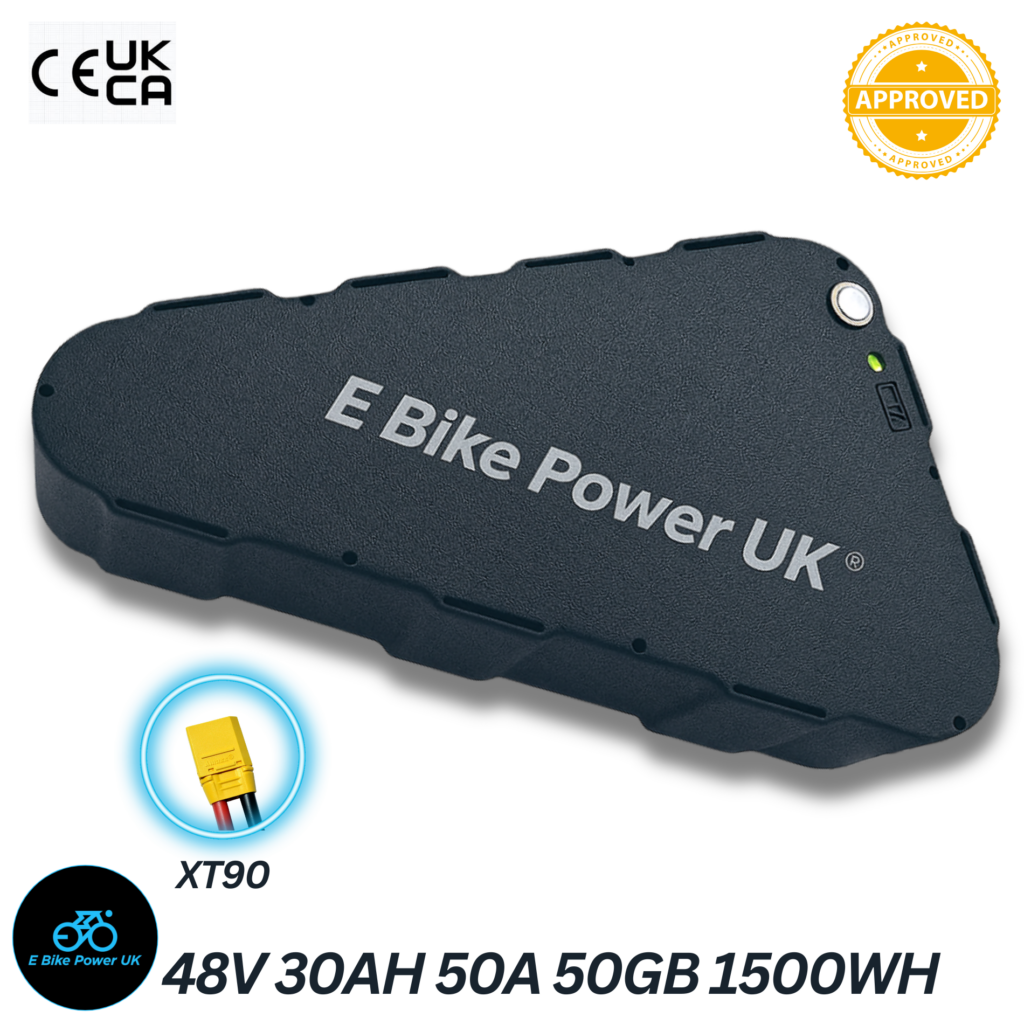 48V 30AH Lithium E bike battery 50A BMS 50GB 21700 0-2400W Triangle Ebike Battery High Quality