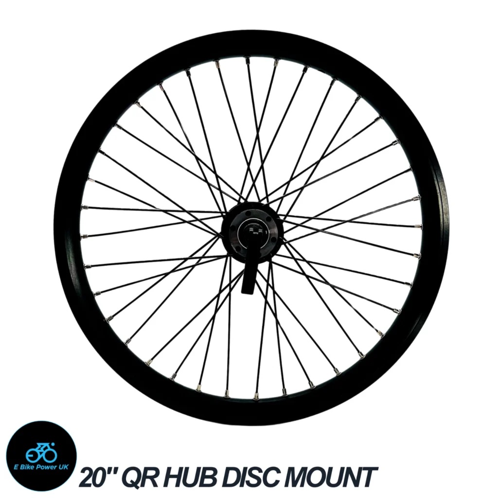 20″ x 1.75 Front Disc Brake Rim Wheel QR BMX Kids Folding Bike Bicycle Black 9mm