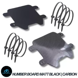 Number Board MTB Triple Crown Forks Carbon Matt Black Electric Motorcycle Bike