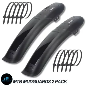 MTB Mudguards Front Rear 2 Pack Mudhugger Fender Universal Fit 26" 27.5" 29"