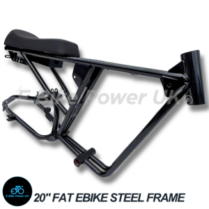 Custom Steel Fat E Bike Frame Full Suspension 20 Inch x 4 Inch Wheels Super 73