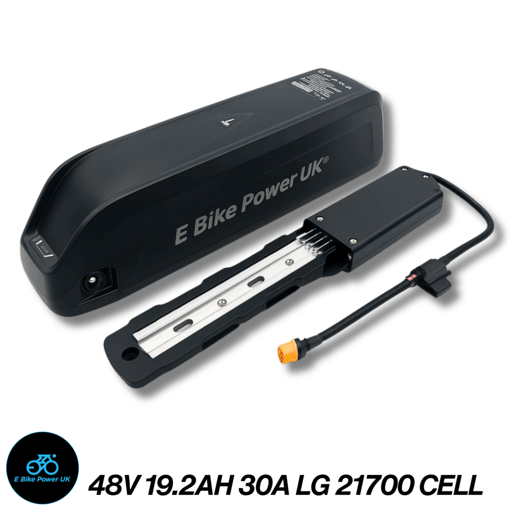 48V 19.2Ah LG E-Bike Battery, 3 Slot Hailong Base, Grade A 21700 Cells, 30A BMS, for 250W–1000W Electric Bike Motors, Fast UK Stock