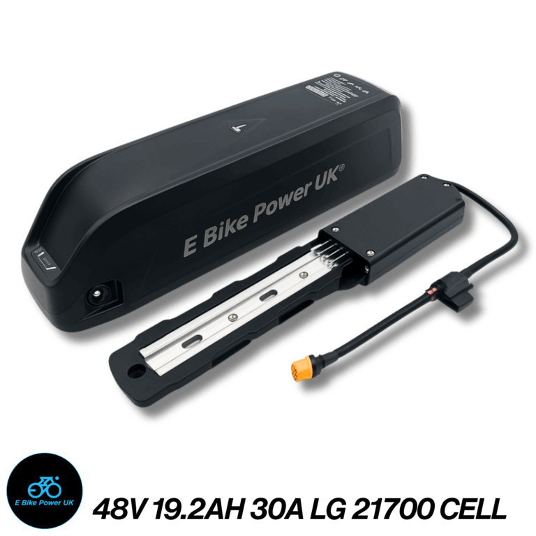 48V 19.2Ah LG E-Bike Battery, 3 Slot Hailong Base, Grade A 21700 Cells, 30A BMS, for 250W–1000W Electric Bike Motors, Fast UK Stock