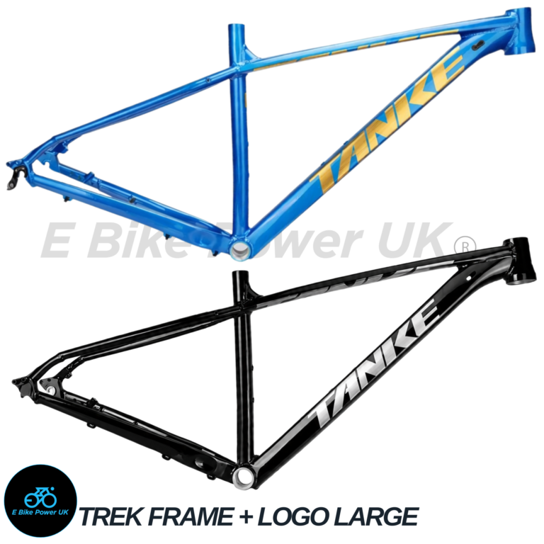 Lightweight Aluminium MTB Frame Large 26″ 27.5″ 29″ 135mm Dropout Trek Style Gloss Black Blue 19″