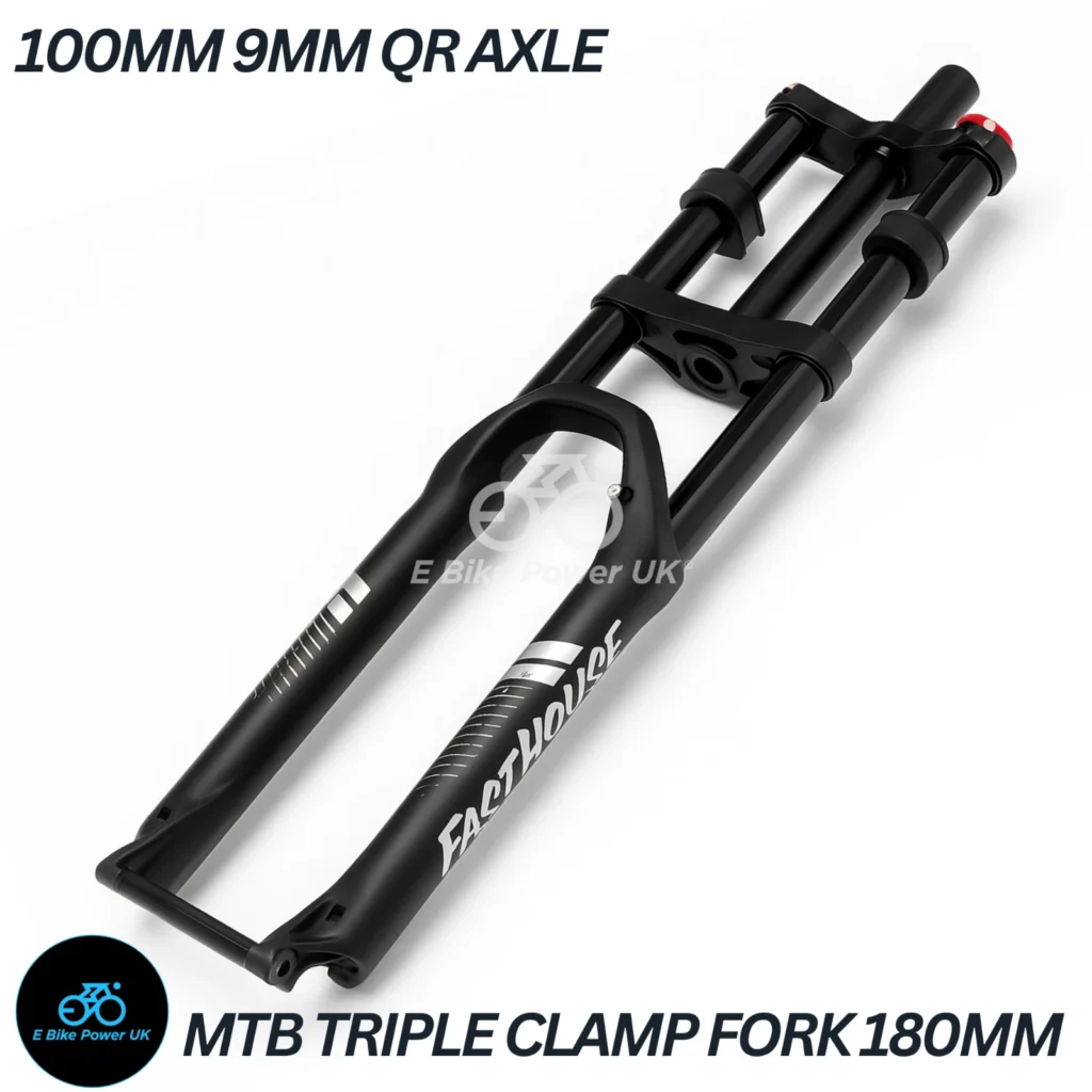 MTB Triple Clamp AIR Coil Forks E Bike 180MM Travel 100MM QR Axle Quality 29″