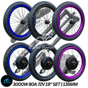 19-Inch SurRon Style E-Bike Wheel Kit | Dual Sport Tyre, KKE Forks, 80A Controller – On/Off Road Ready