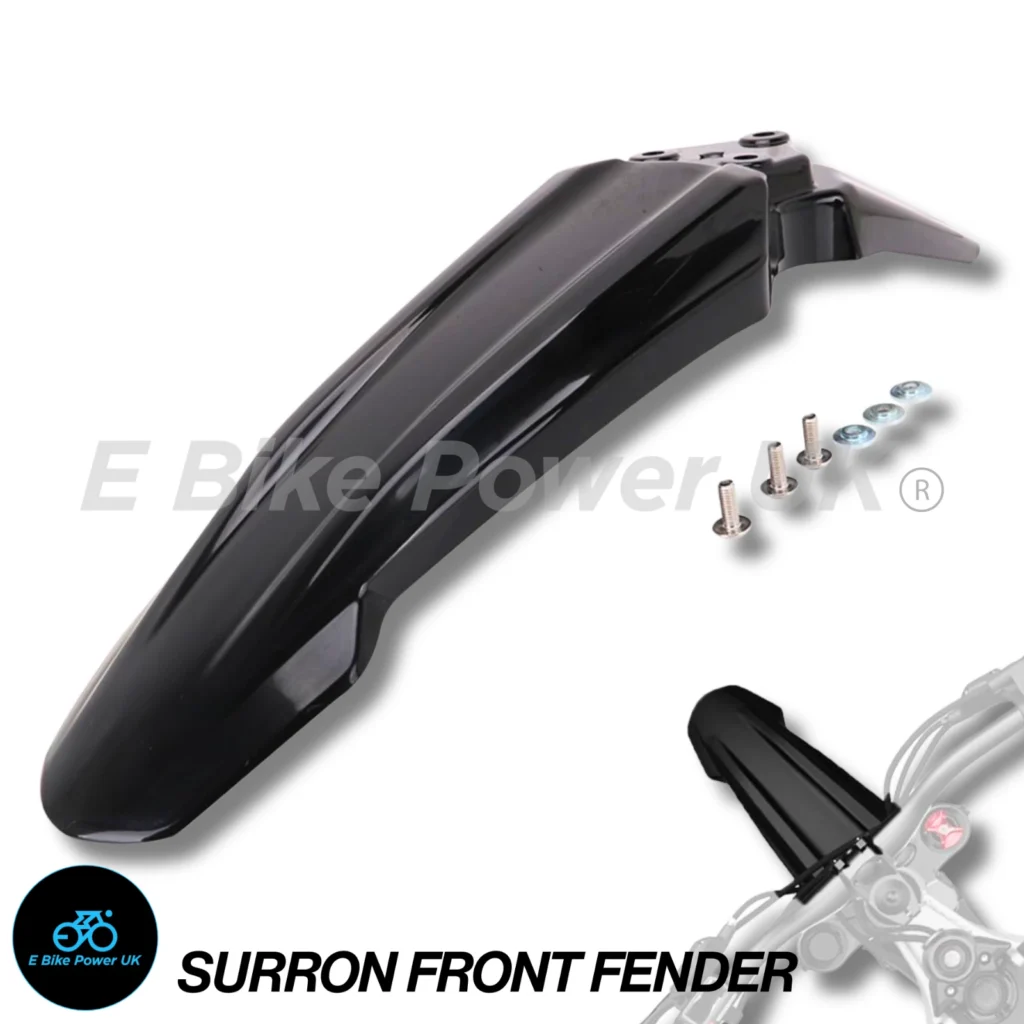 Gloss Black Front Fender Mudguard For Sur Ron Light Bee X S Electric Bike DNM