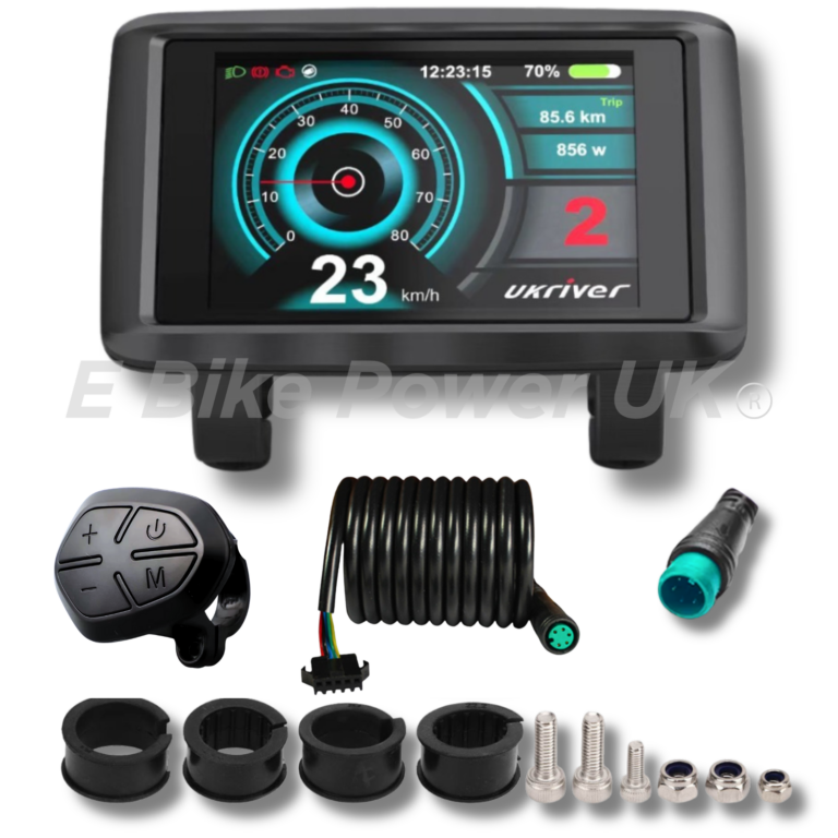 UKC1+ E Bike Full Colour OMD LCD Display 36V 48V 52V 60V 72V Mode Sinewave Squarewave