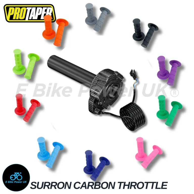 Carbon SurRon Throttle Twist Grips Waffle Grip All Colours 3 Pin SM JST Plug UK