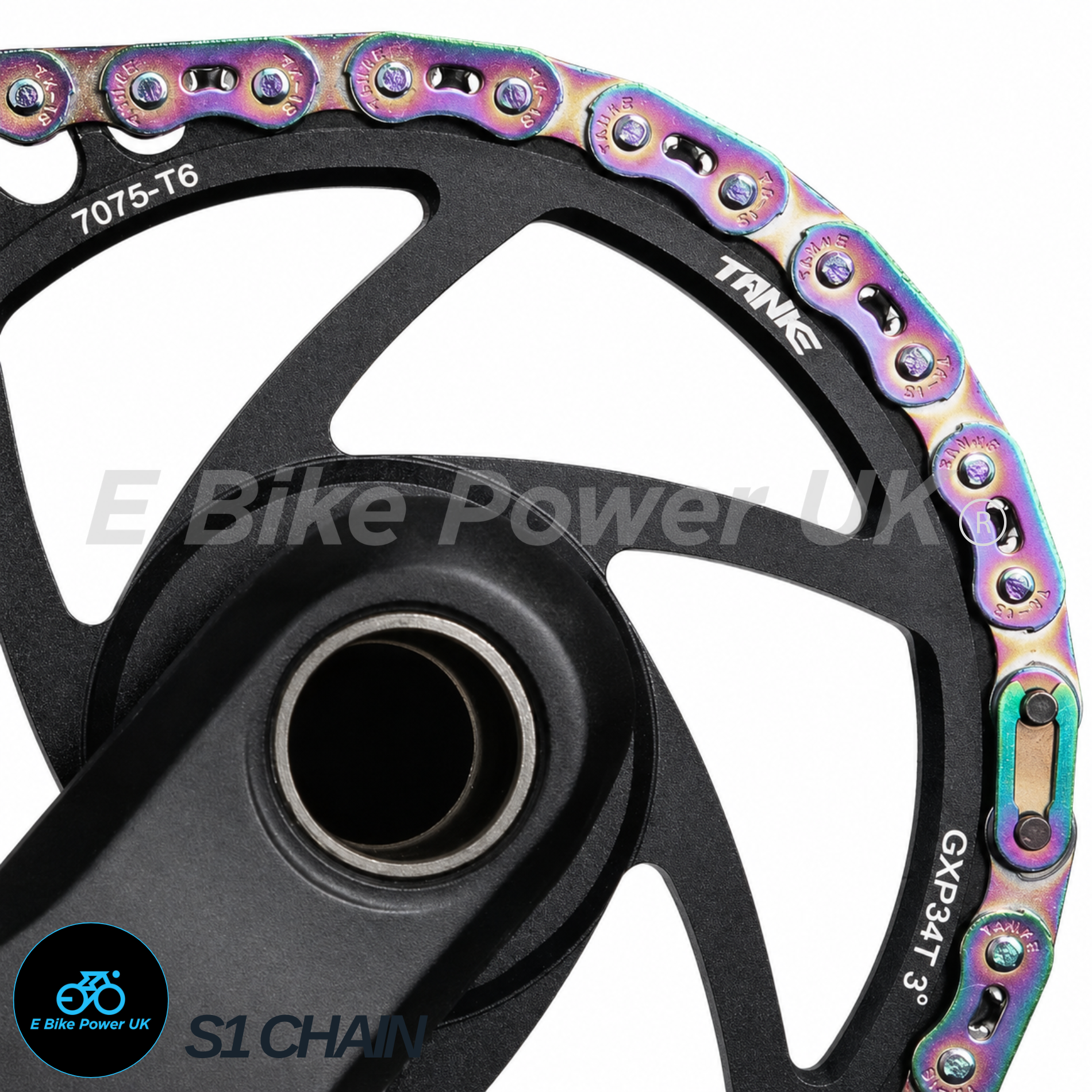 Single Speed Bike Chain 100 Link 1/2″ x 1/8″ E BIKE, Jump Bike BMX Fixed Gear City – TANKE - Image 2