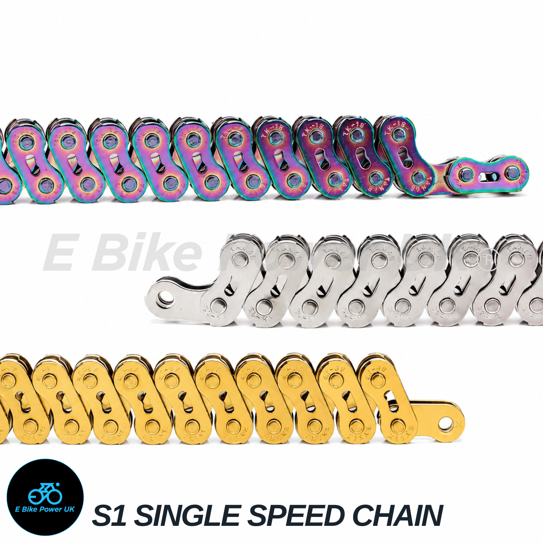 Single Speed Bike Chain 100 Link 1/2″ x 1/8″ E BIKE, Jump Bike BMX Fixed Gear City – TANKE - Image 4