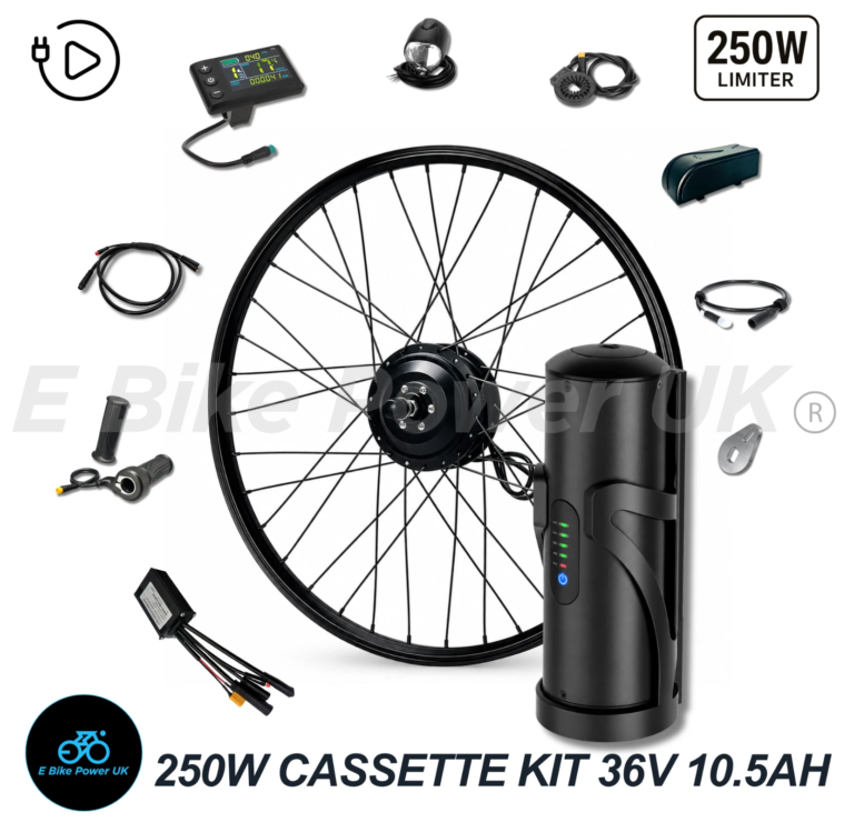 250W Rear Conversion Kit 36V to 48V 26″ 27.5″ 29″ Motor Cassette + Battery